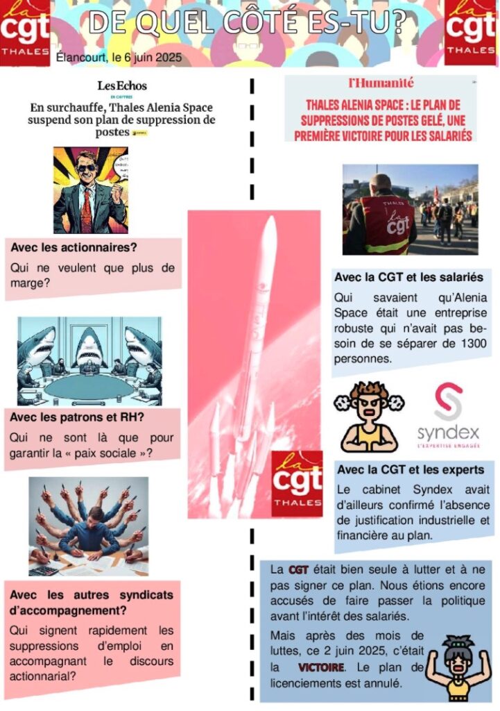Tract CGT Thales Victoire  Alenia Space